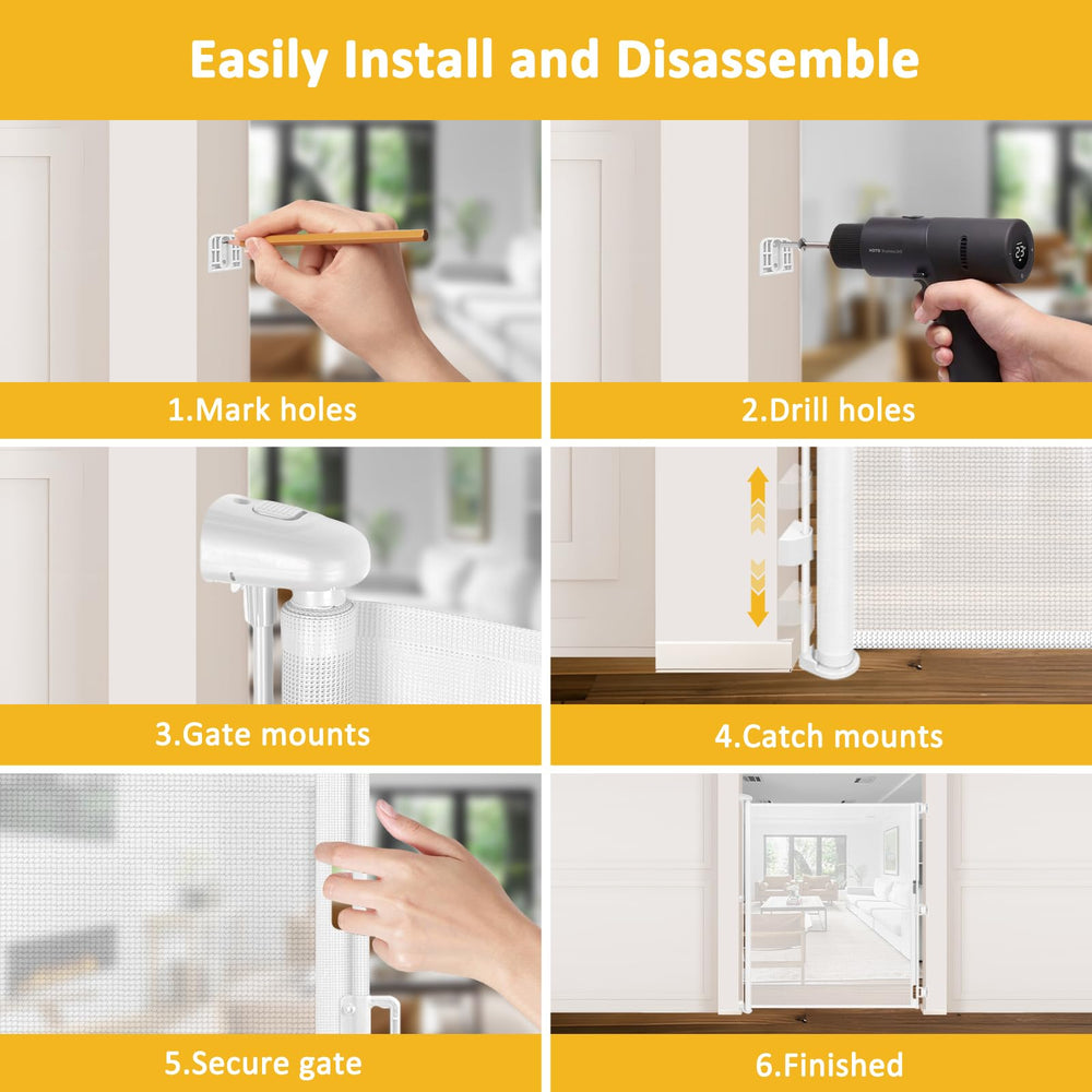 HEELALBABY patio-deck gate keeps pets secure in outdoor spaces.