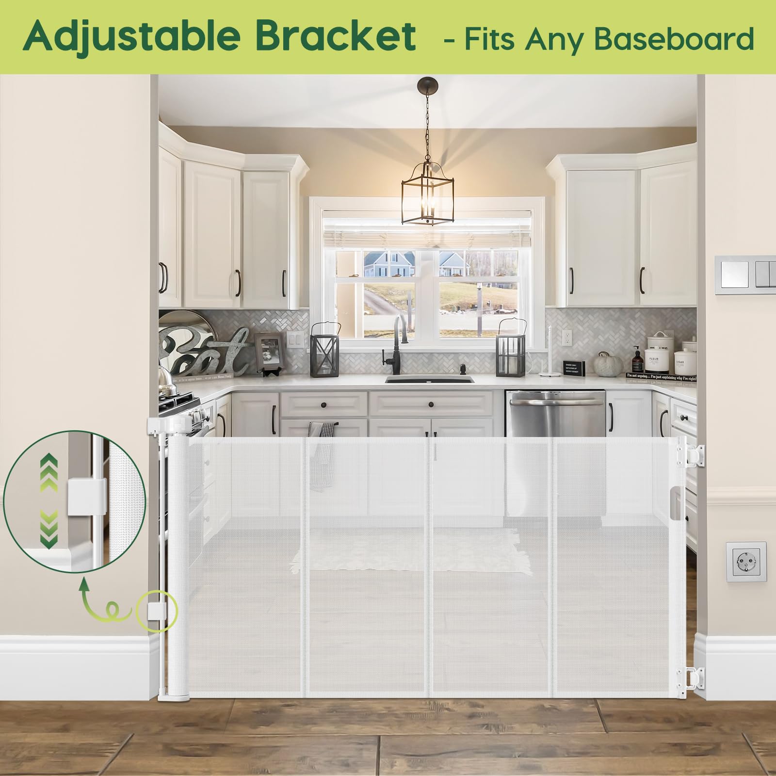 HEELALBABY wide doorway configuration demonstrates seamless integration