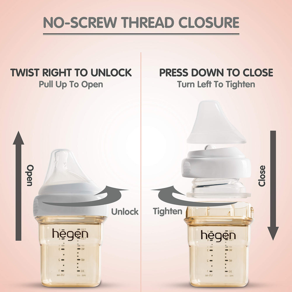 Hegen bottle being cleaned in the top rack of a dishwasher.