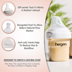 Hegen bottle showing PCTO closure for one-handed use.