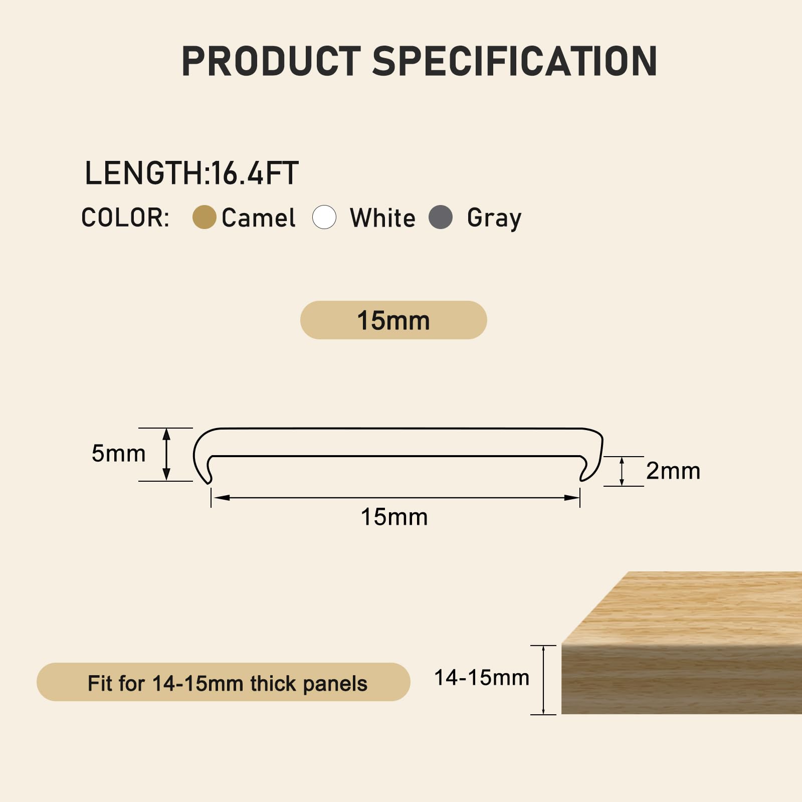 HeiPen soft elastic TPE edge banding feels smooth to touch.