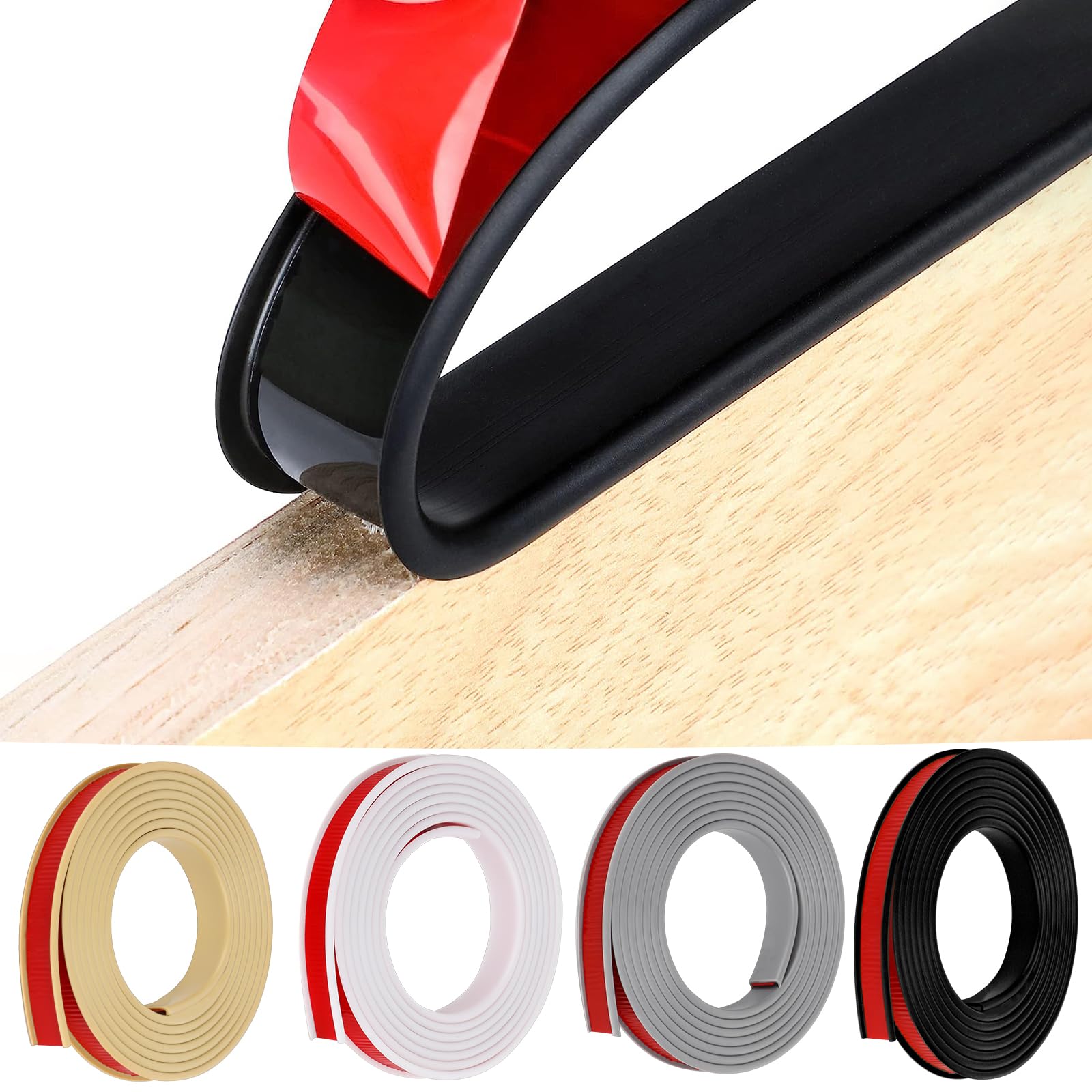 HeiPen U-Shape edge band on black 22mm edge with easy self-adhesive application.