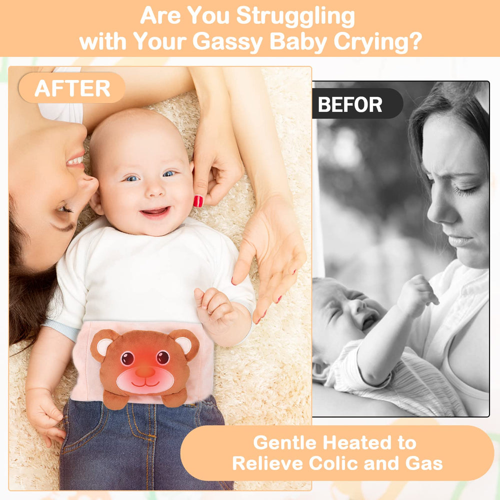 Heigoeost belly band with adjustable Velcro fits growing babies.
