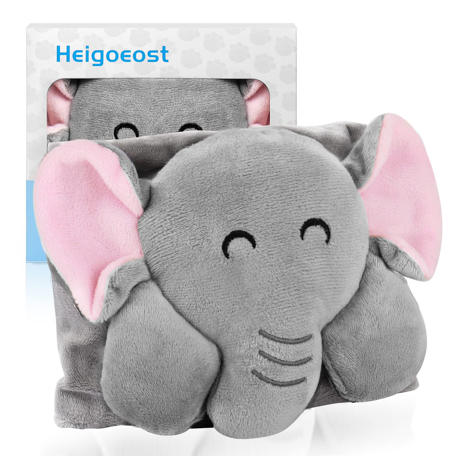 Heigoeost heated tummy wrap on baby offering gentle warmth to soothe colic