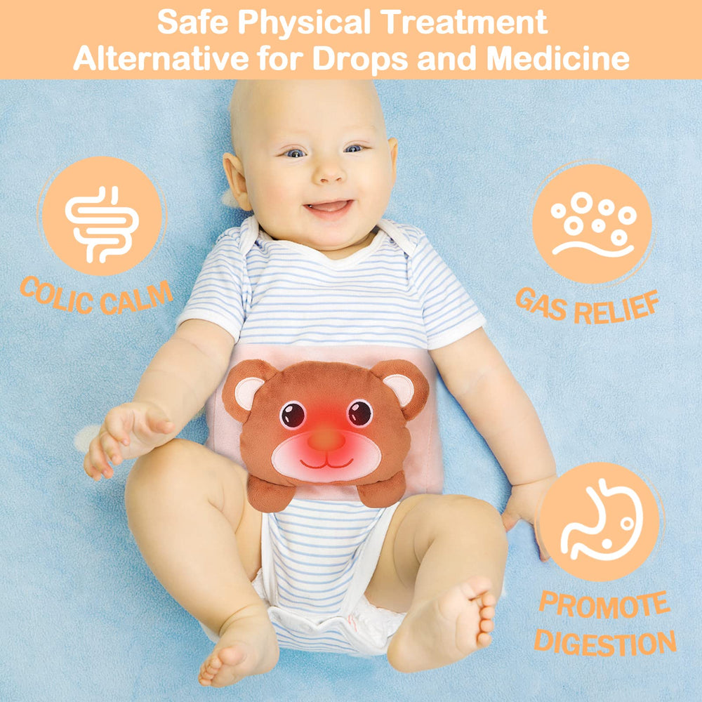 Heigoeost soft plush belly band provides gentle warmth for newborns.