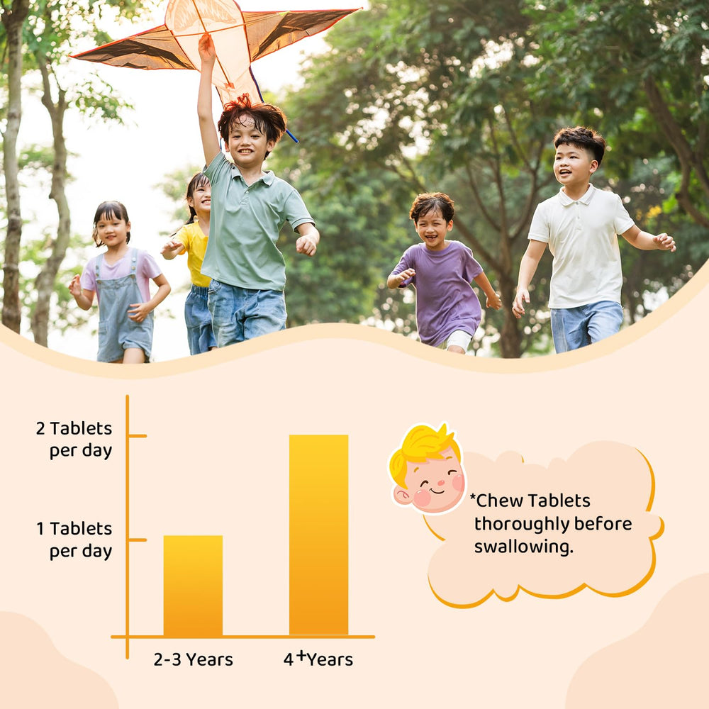 Heivy b-complex energy-support chewables for active kids