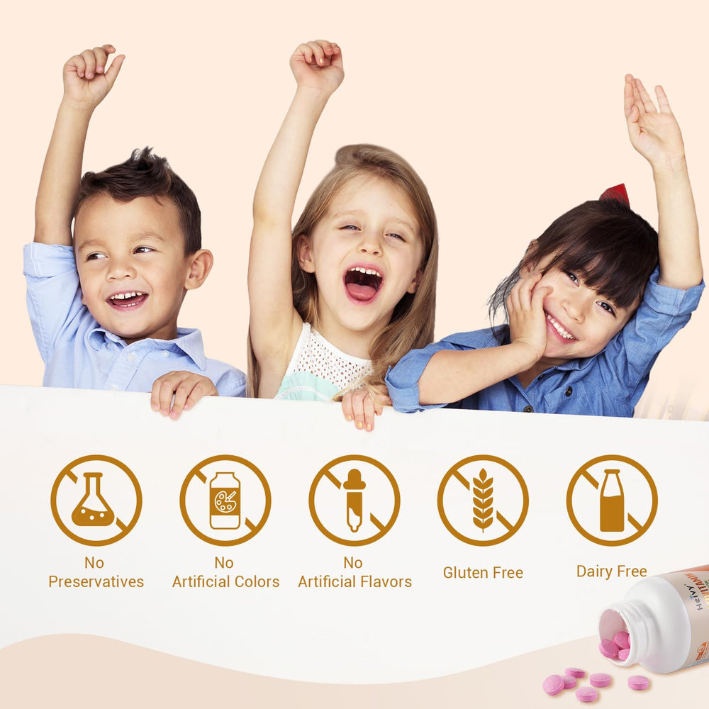Heivy packaged multivitamin for kids growth promotes routine