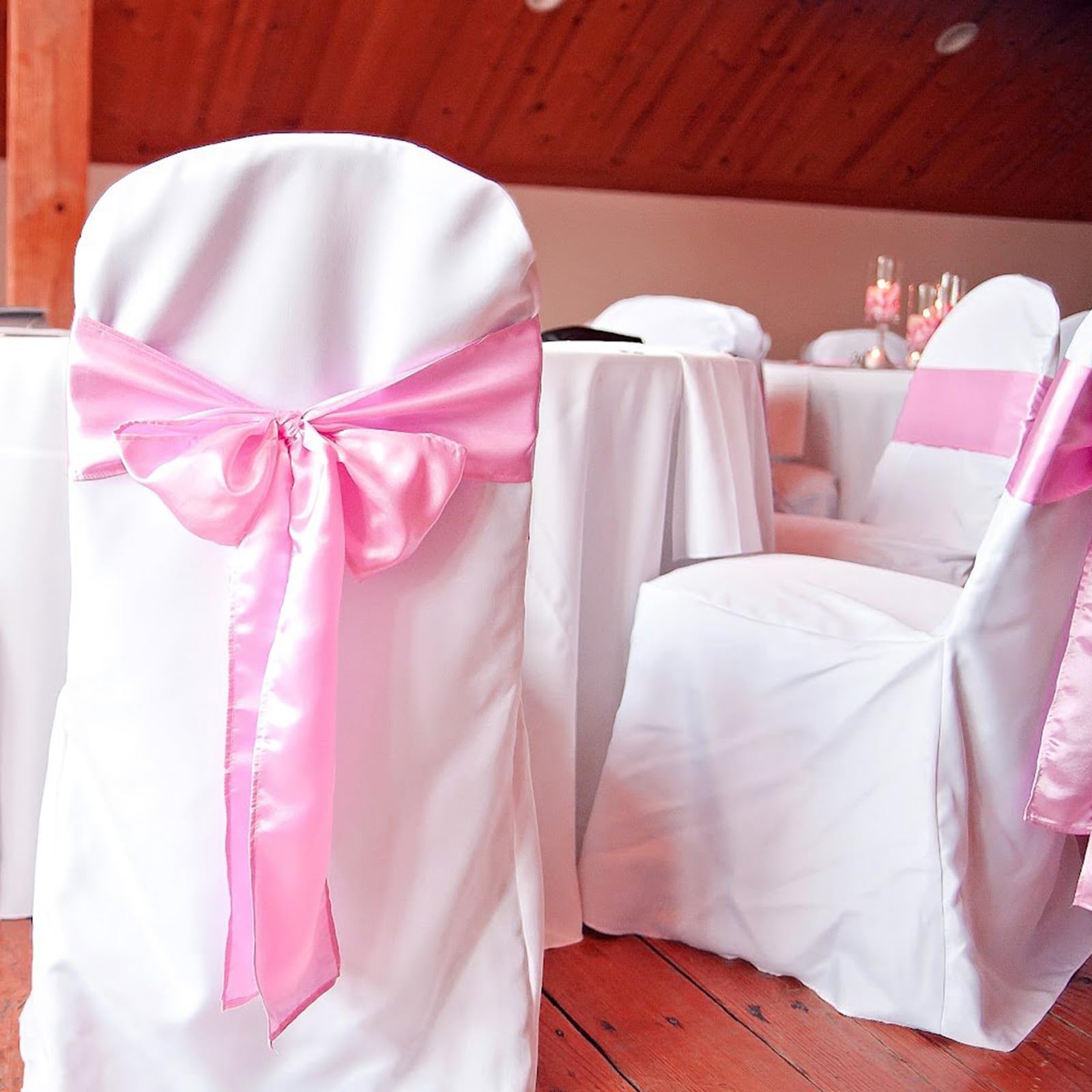 HekouJiub chair sashes brighten tables for event styling