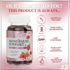 Hello Lovely menopause gummies pour-jar shows convenient daily dose for busy mornings.