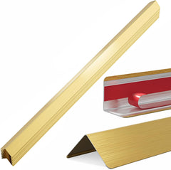 HelloaySen golden stainless steel corner guard on wall for durable protection
