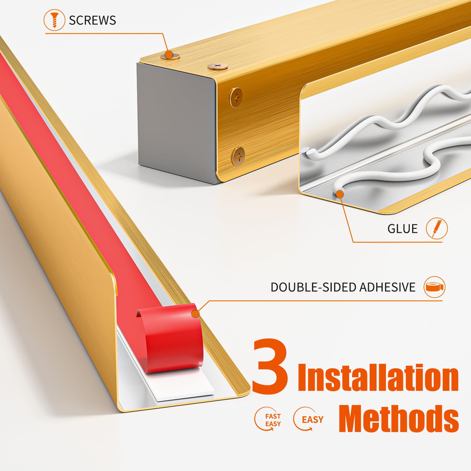 HelloaySen multiple mounting options for smooth or rough walls