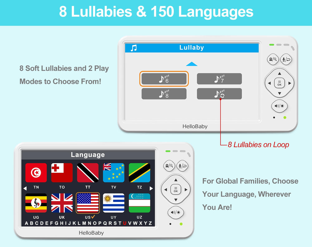 HelloBaby 1000ft range provides reliable wireless viewing