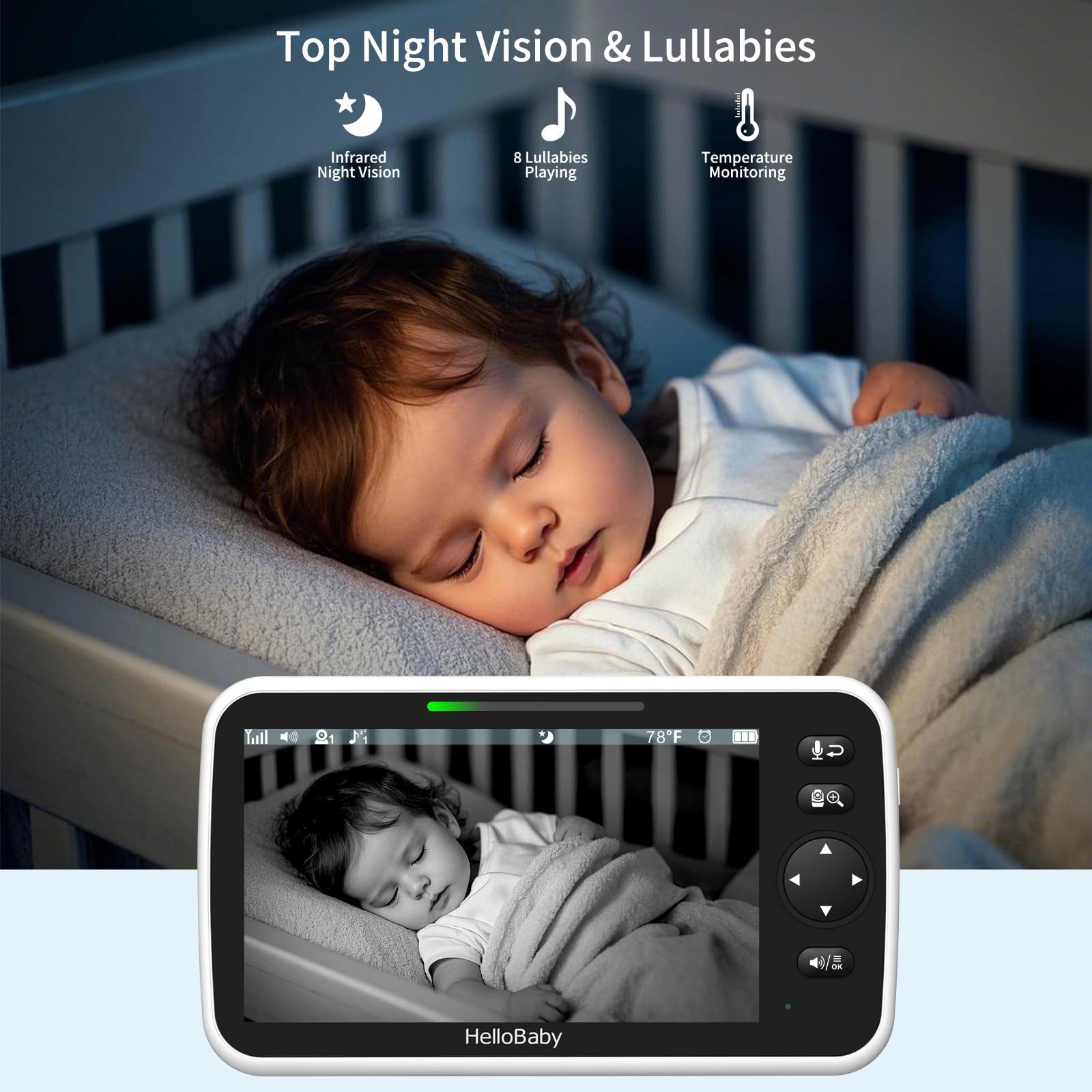 HelloBaby eight lullabies offer soothing sounds for bedtime routines