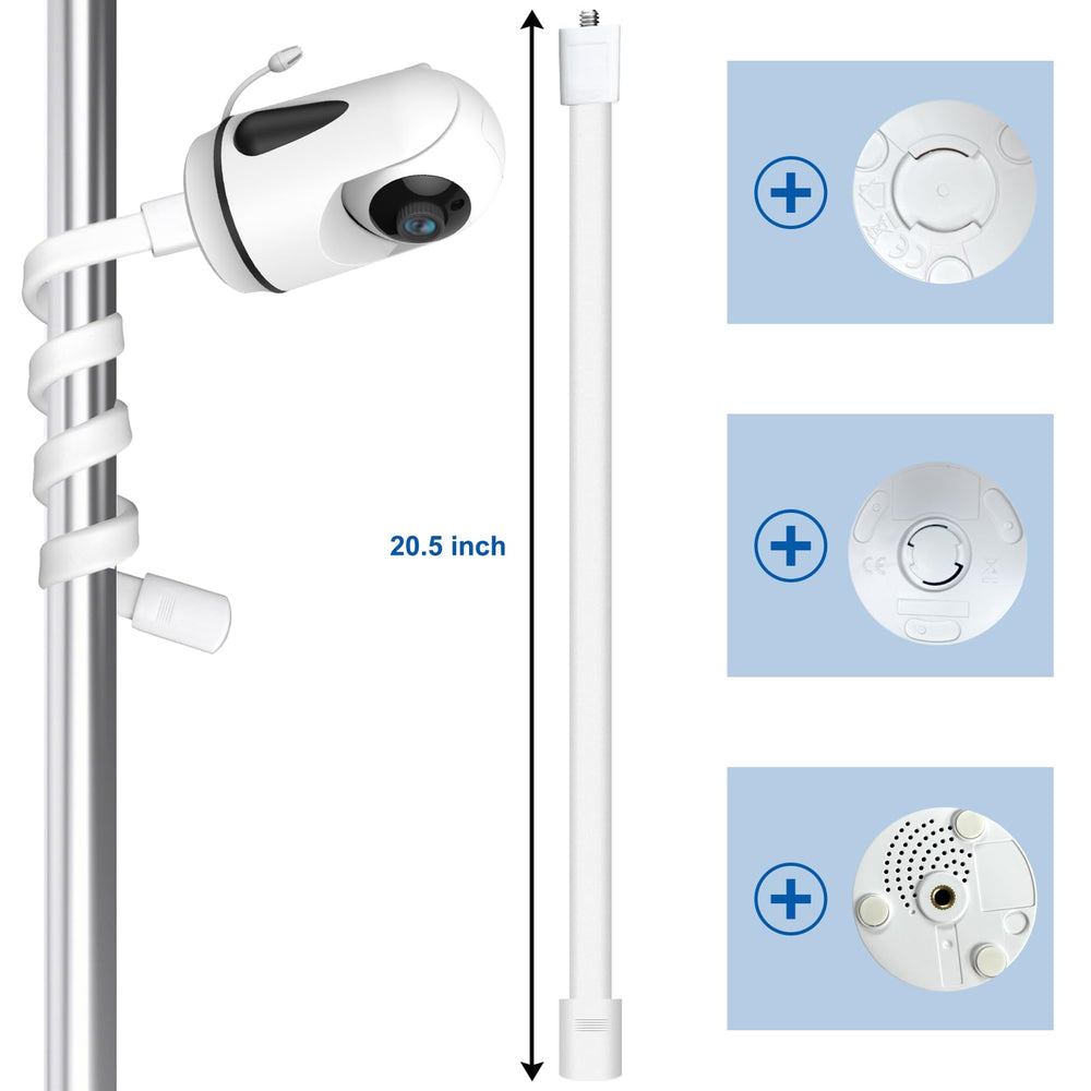 HelloBaby compatible with most HelloBaby monitors for quick mounting.
