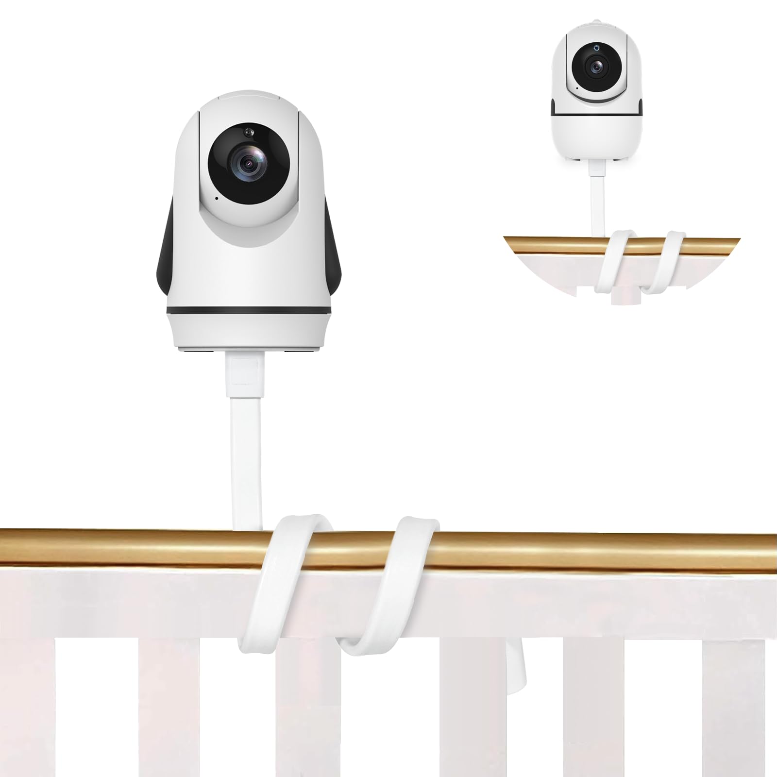 HelloBaby flexible camera mount with adjustable view for the perfect baby monitoring angle.