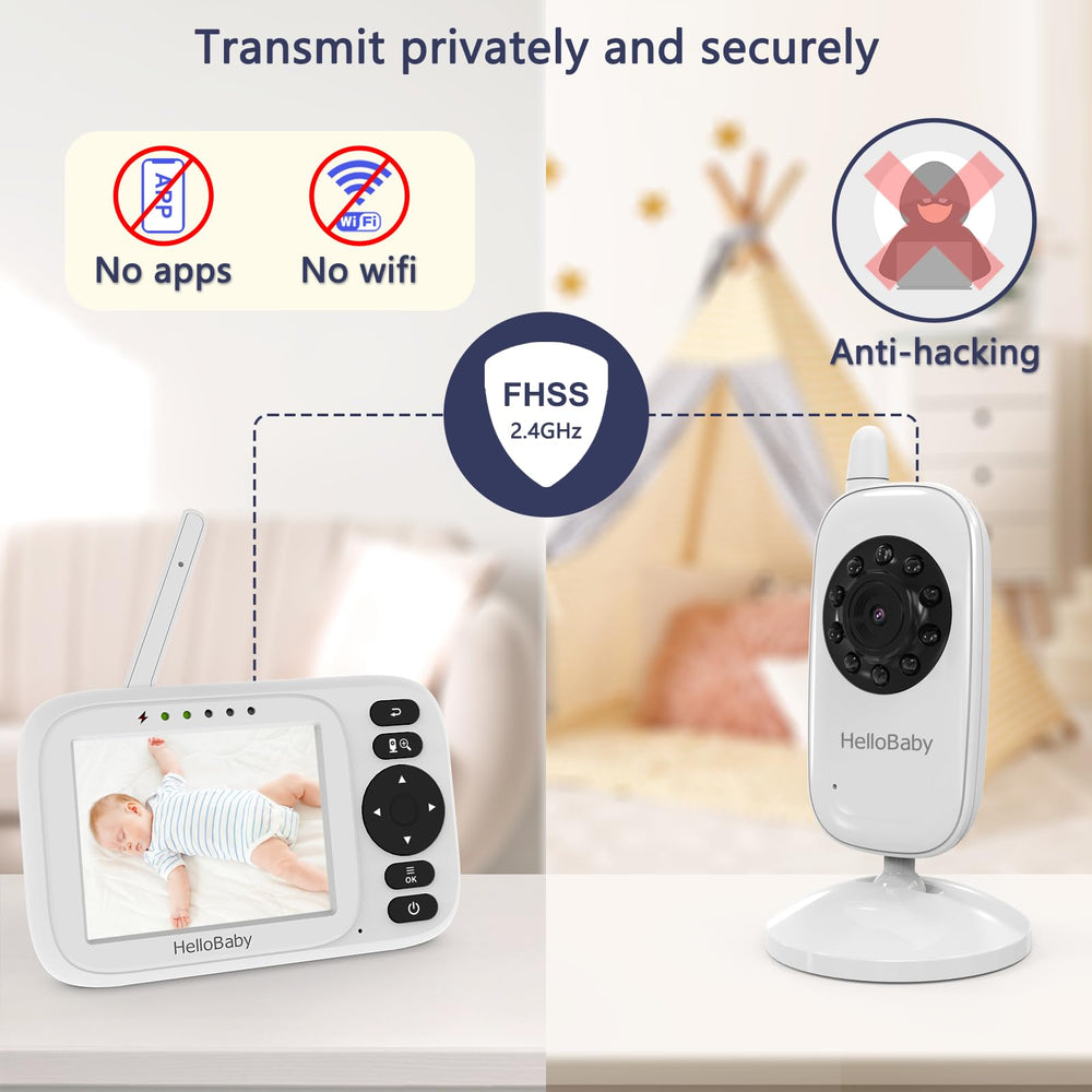 HelloBaby HB2438 ECO/VOX mode saves power while staying alert