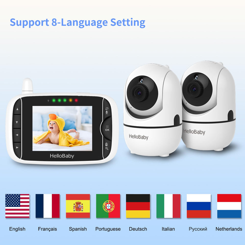HelloBaby HB65 expandable cameras for multi-room monitoring