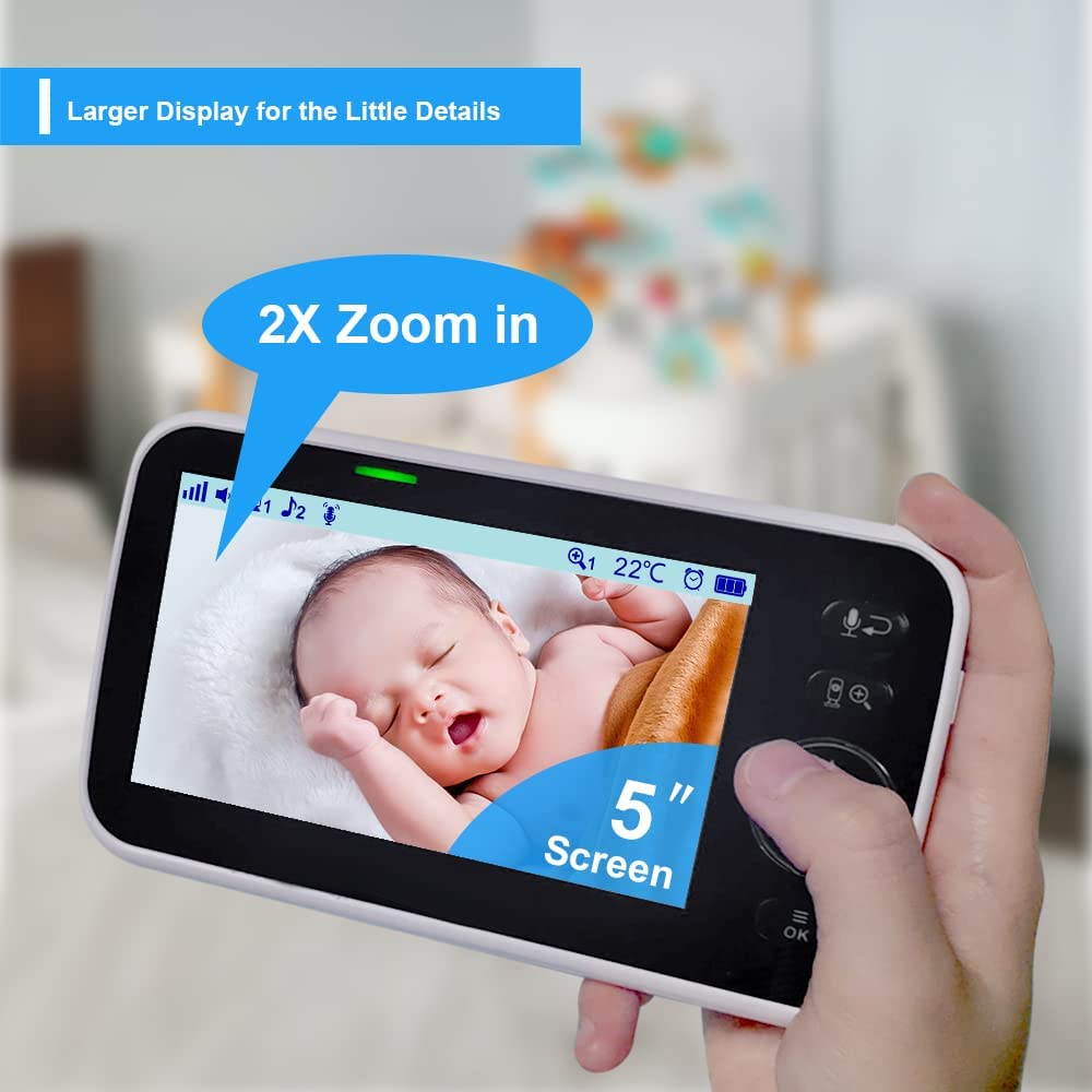 HelloBaby HB6550 up to 1000ft range ensures stable transmission across rooms
