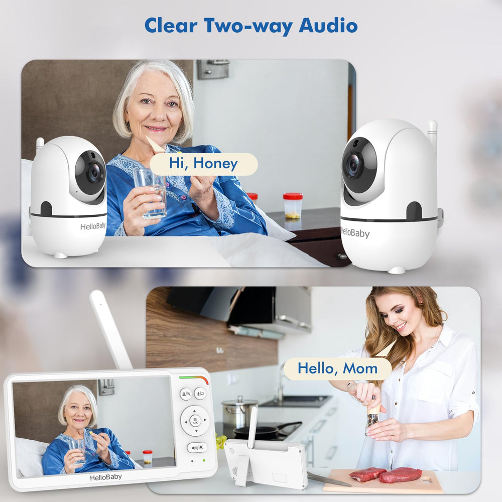 HelloBaby HB6560 long battery life supports all-night monitoring.