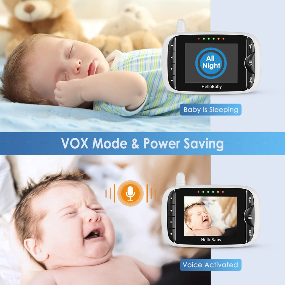 HelloBaby HB66pro-2 2-way audio ensures you can soothe from another room