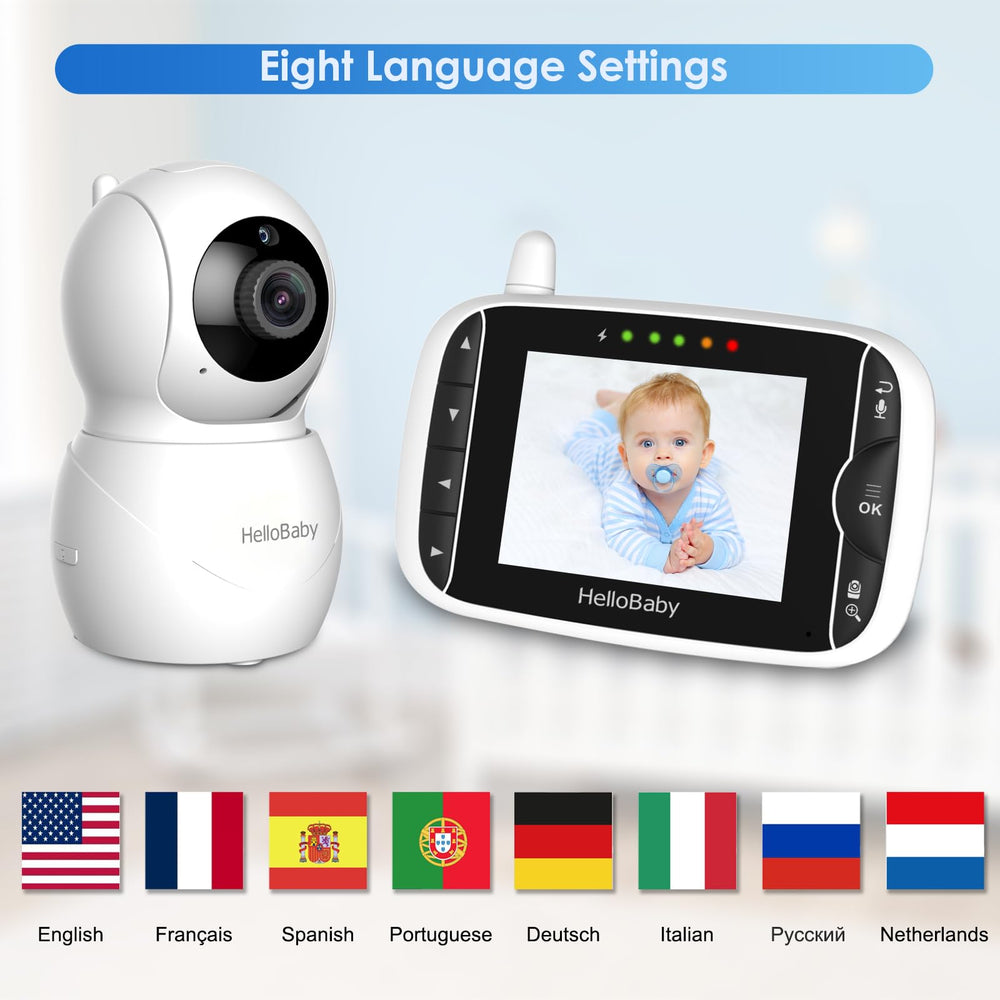 HelloBaby HB66pro two-way audio enables quick talk-back.