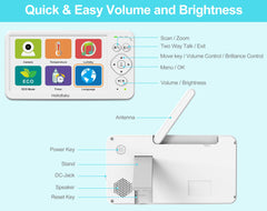 HelloBaby monitor 4000mAh battery supports long, portable monitoring sessions.