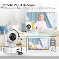HelloBaby PTZ lets you pan, tilt, and zoom to capture every corner.