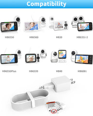 Split-design HelloBaby charger ideal for travel and compact storage.