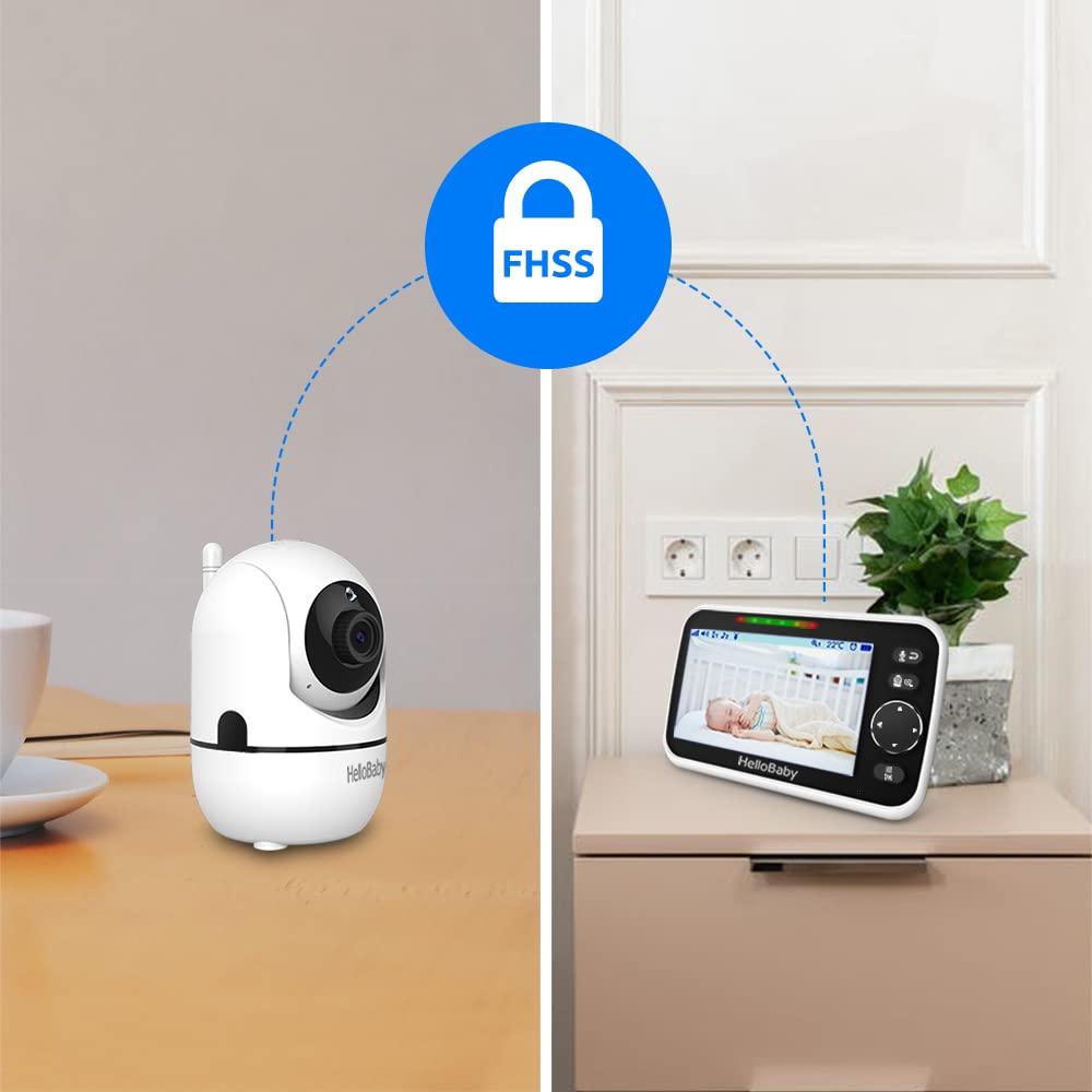 HelloBaby table or wall mount setup for versatile placement.