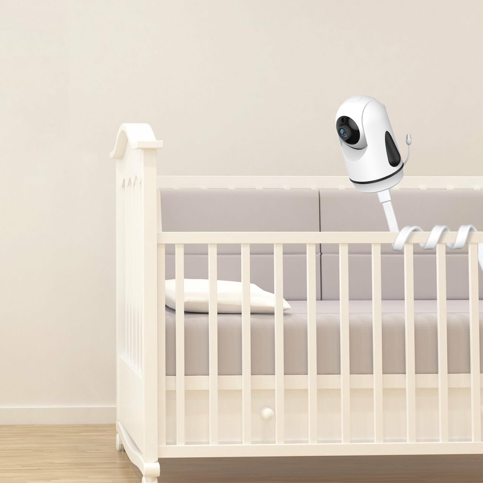 HelloBaby aluminium alloy construction provides durable support for your baby monitor.
