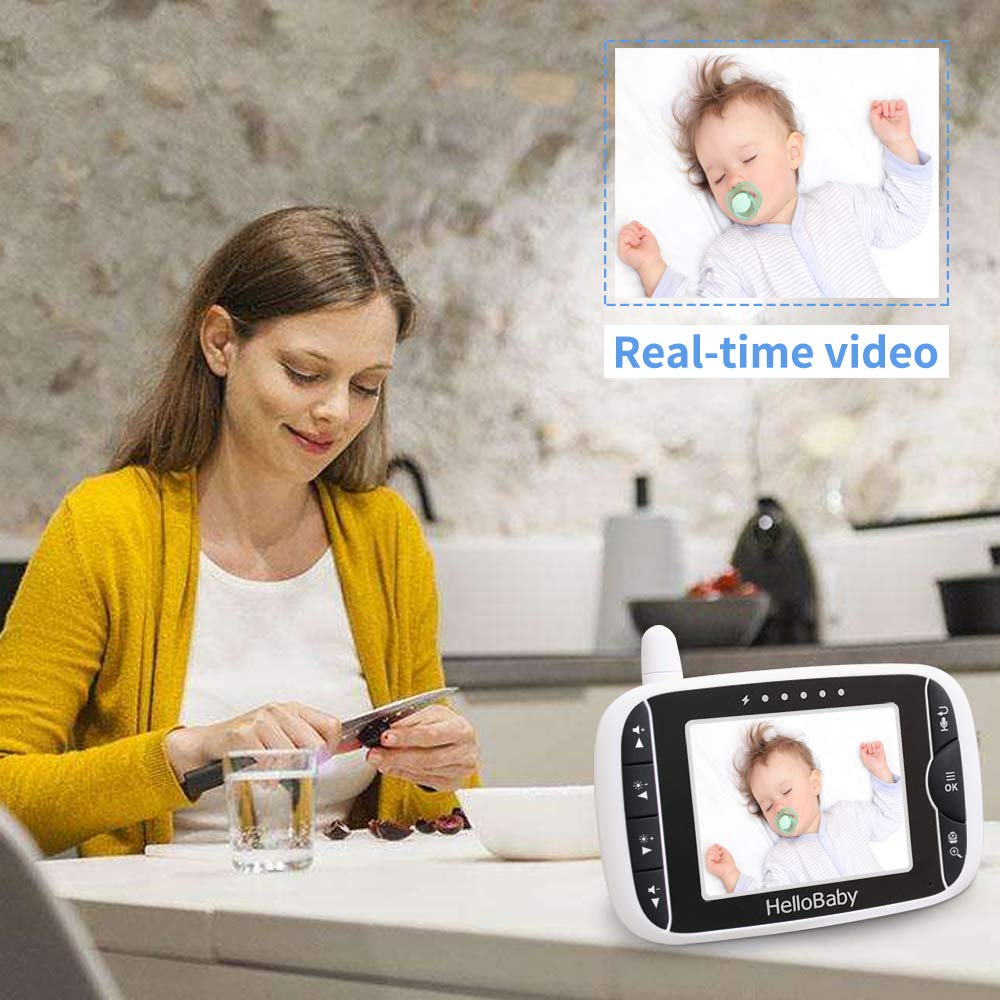 HelloBaby lullaby feature to soothe baby from the monitor