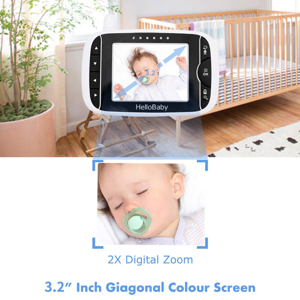 HelloBaby remote parent unit enables wireless monitoring around the home
