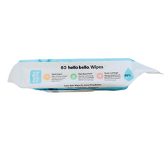 Hello Bello baby wipes close-up texture showing soft, durable material.