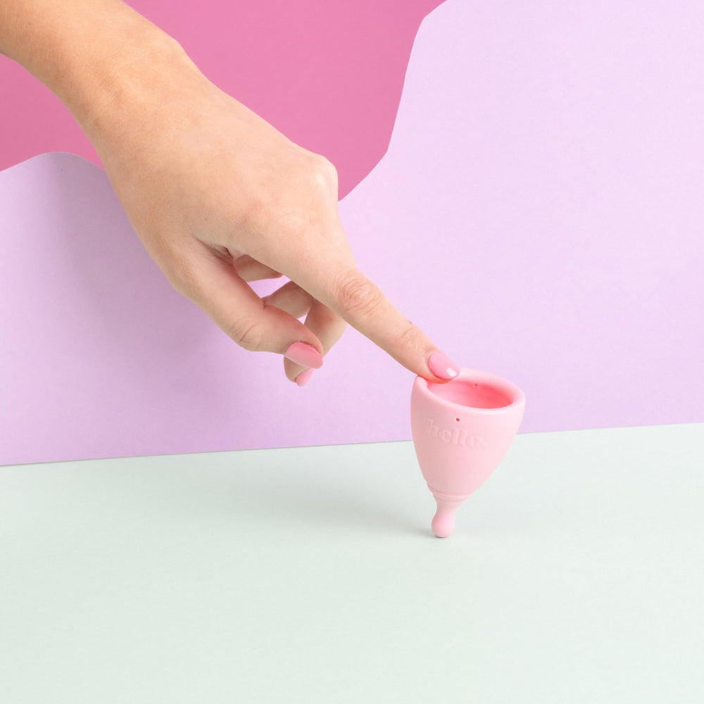 Hello Period average cervix large fit supports secure wear for higher flow days.