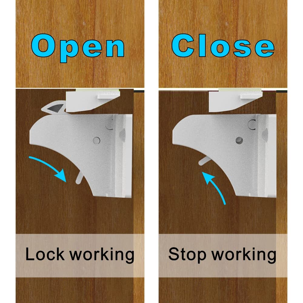 HELLOPONY locks reach two inches to fit thicker cabinet doors