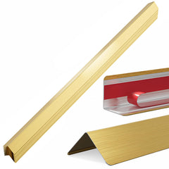 HelloaySen 304 stainless steel wall corner guard in golden finish for durable edge protection.
