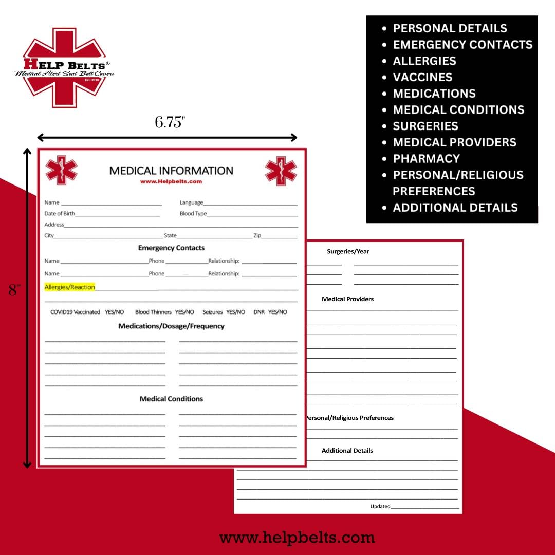 Help Belts 9-inch adult size shown for wider safety coverage.