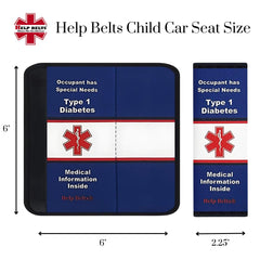 Help Belts Star of Life emblem aids quick recognition by first responders.
