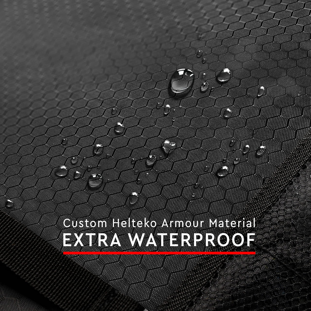 Helteko Kick Mat dual-layer materials offer lasting protection against spills.