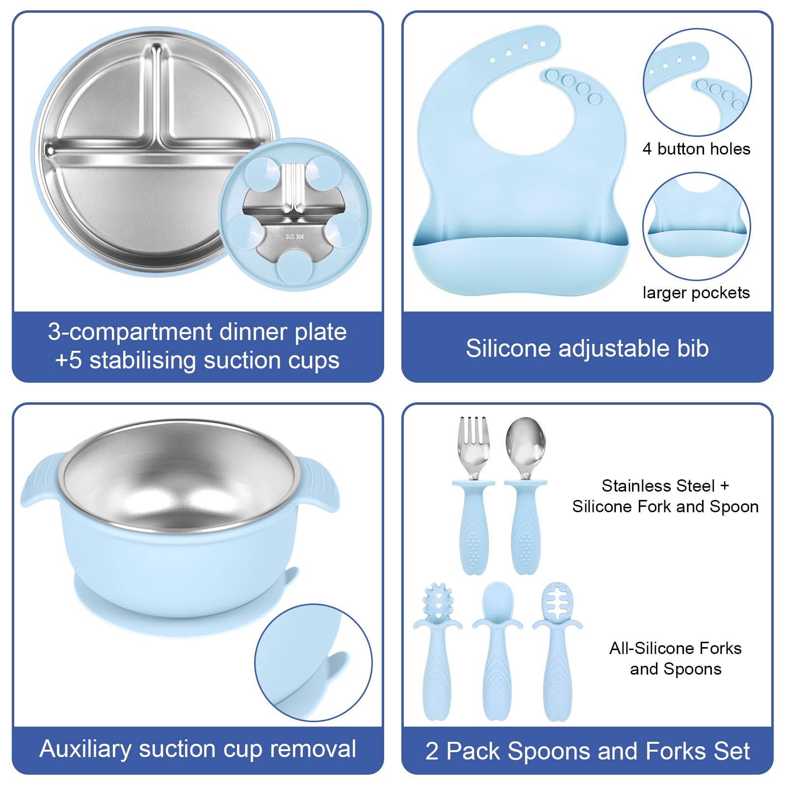 HelvioraX baby feeding set presents a practical gift for new parents.
