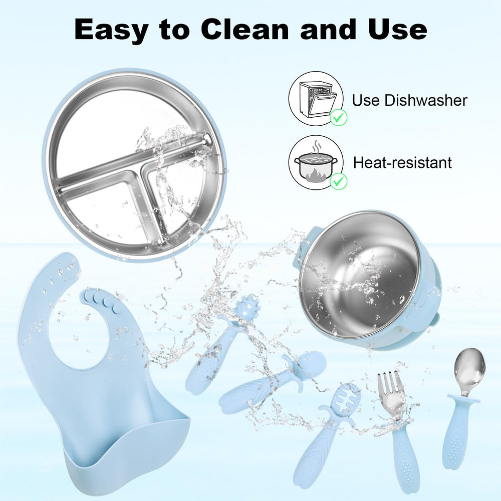 HelvioraX silicone spoons set offers gentle textures for tiny mouths.