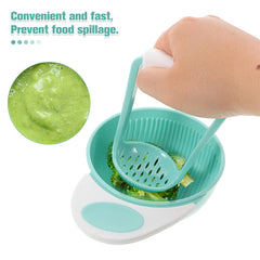 Hemoton baby food masher bowl manual operation keeps you in full control