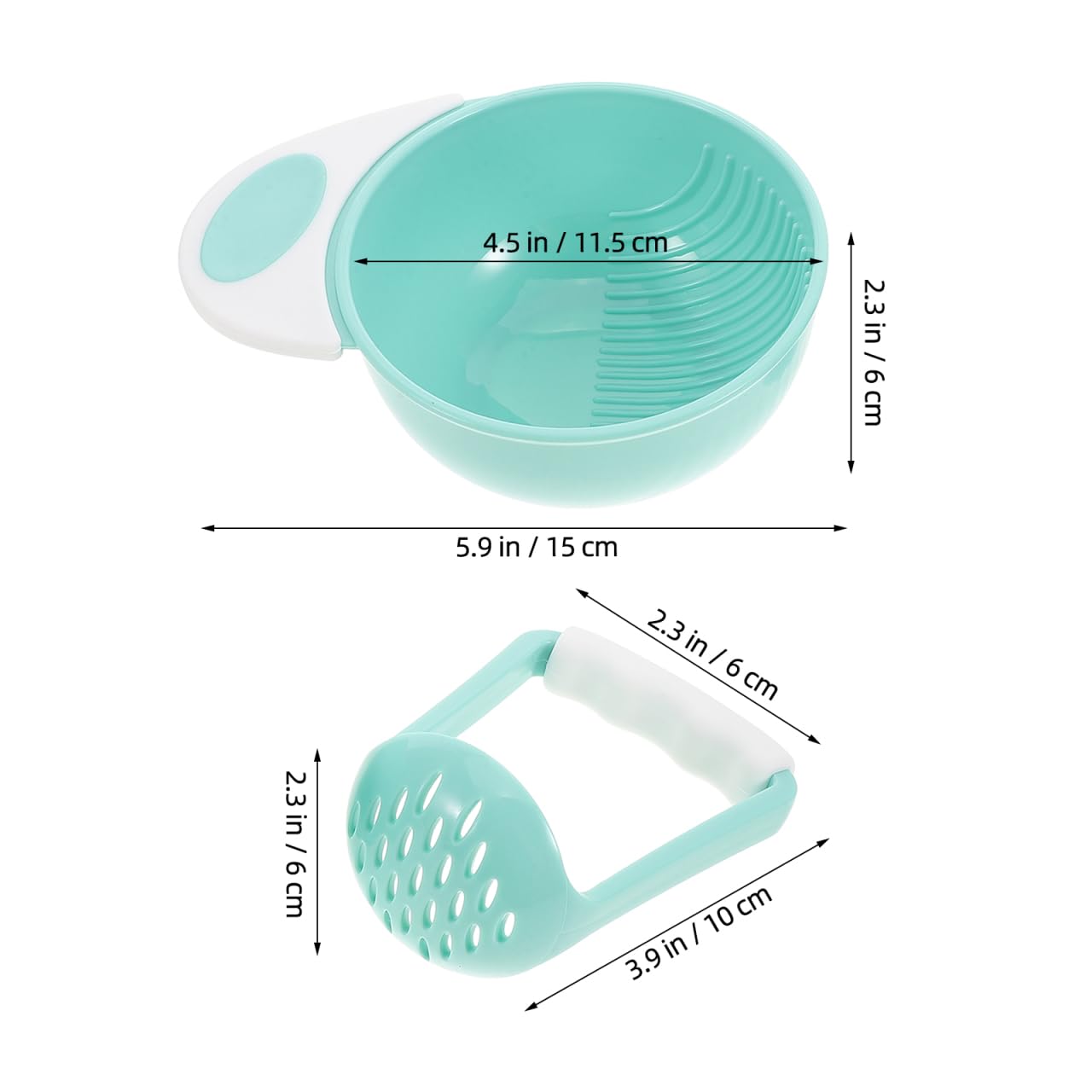Hemoton baby food masher bowl sealed lid prevents splashes during puree preparation
