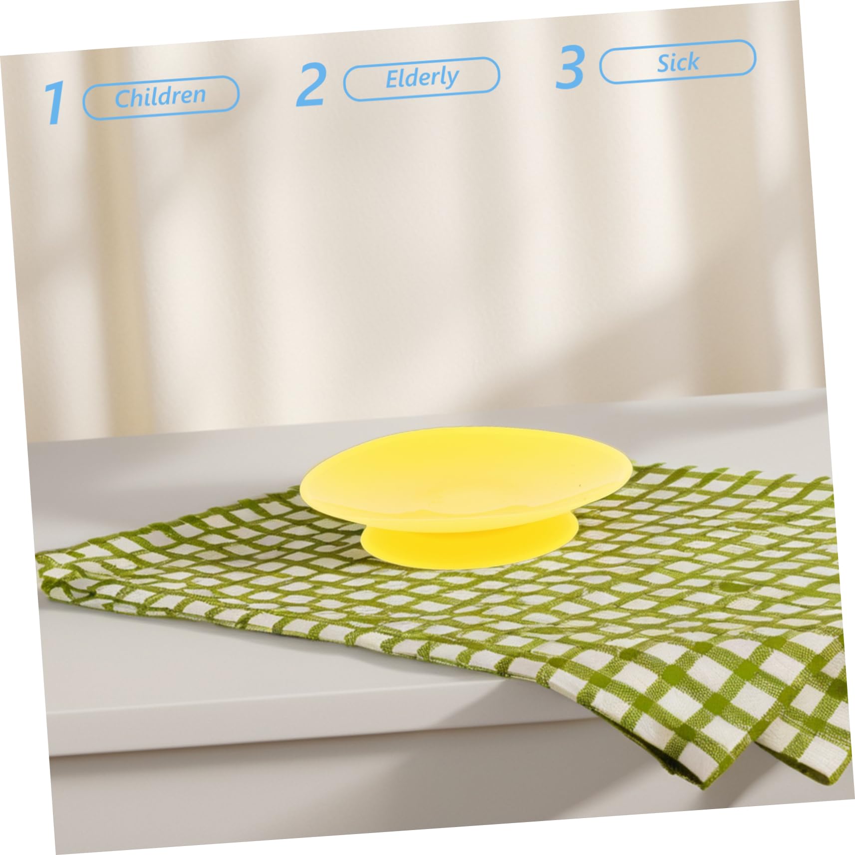 Hemoton elderly-care pad offers reliable grip during meals.