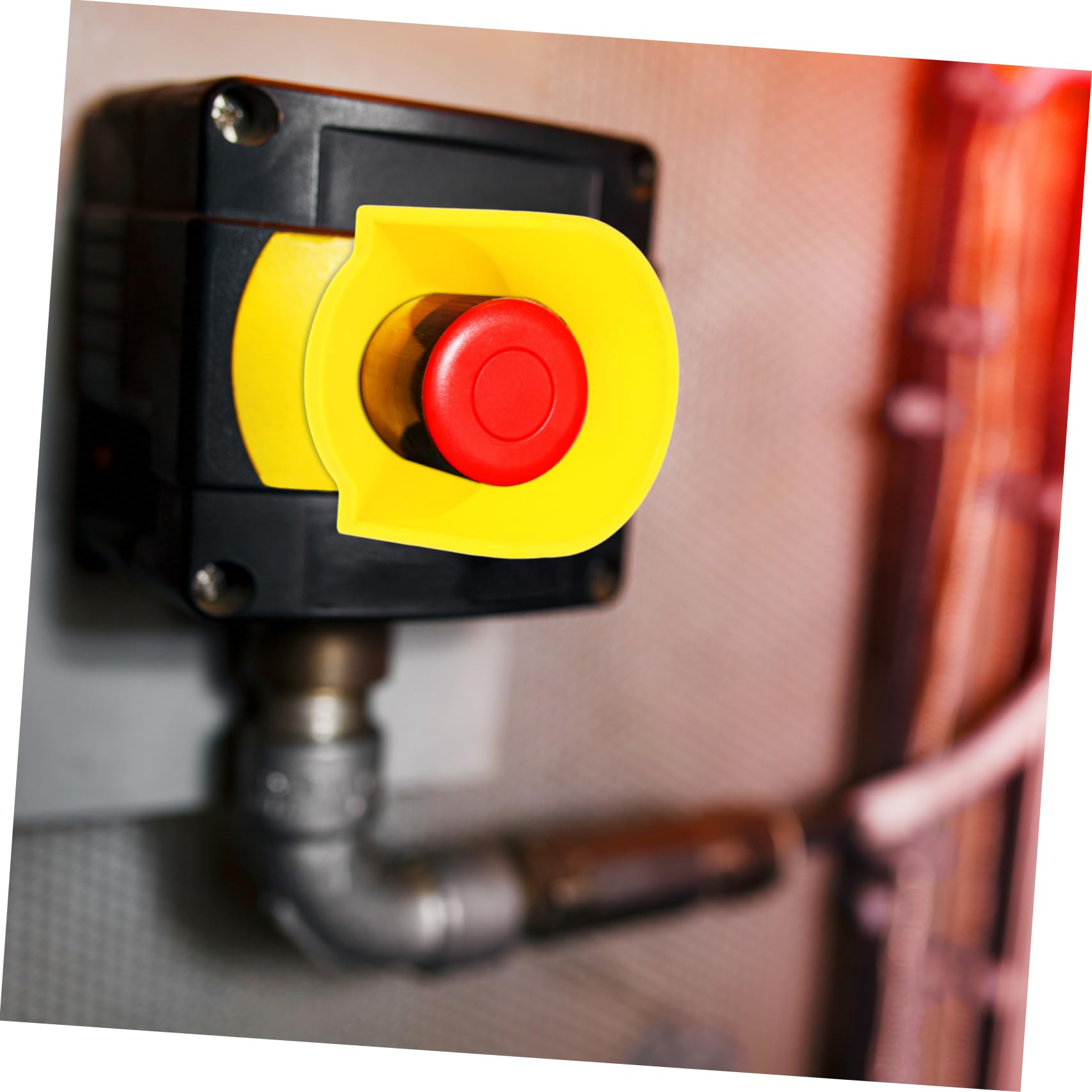 Hemoton emergency stop cover provides clear status visibility without removal