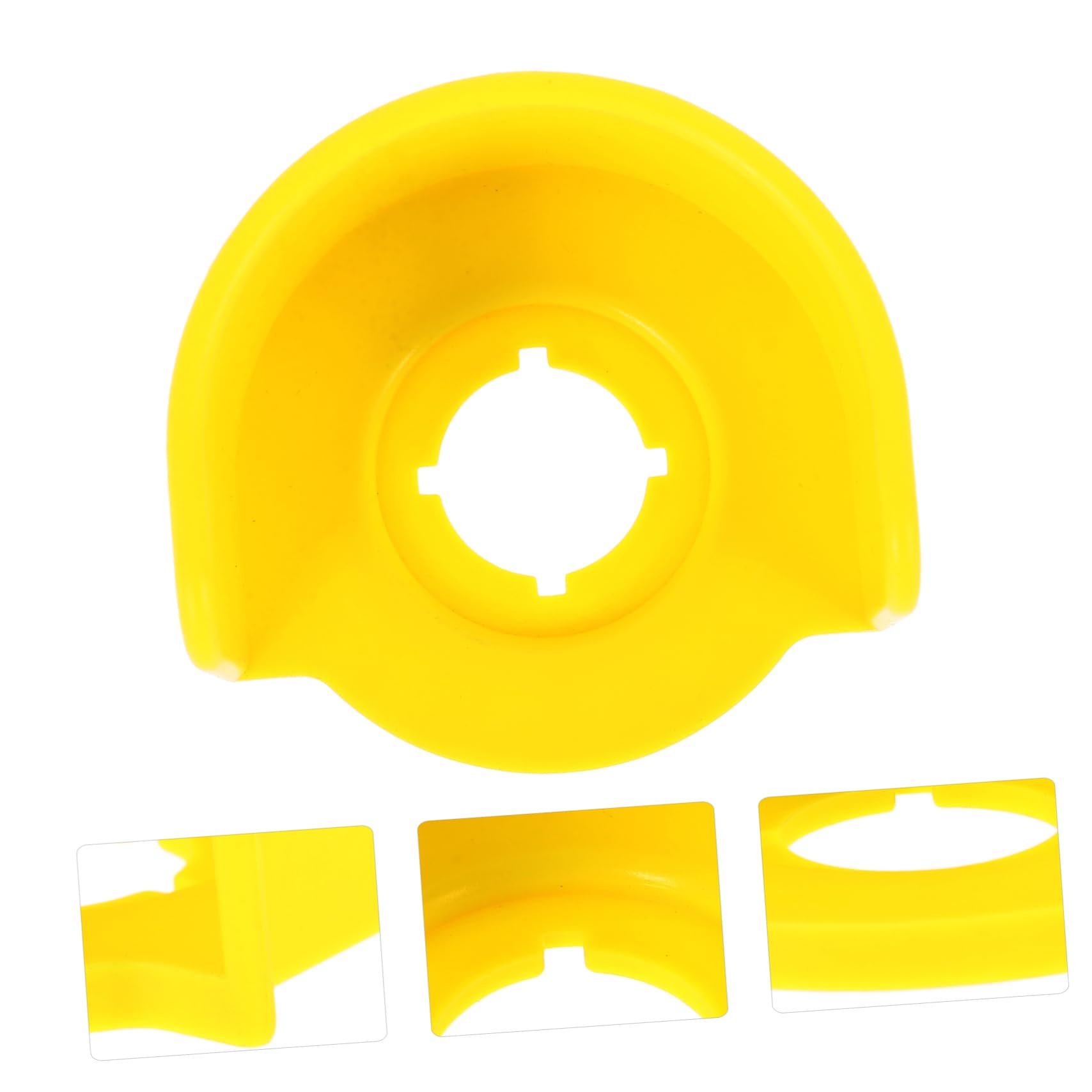 Hemoton emergency stop cover maintains a secure fit during operation