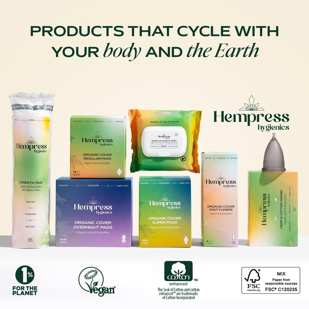 Hempress Hygienics sustainable disposable liner with eco-friendly materials