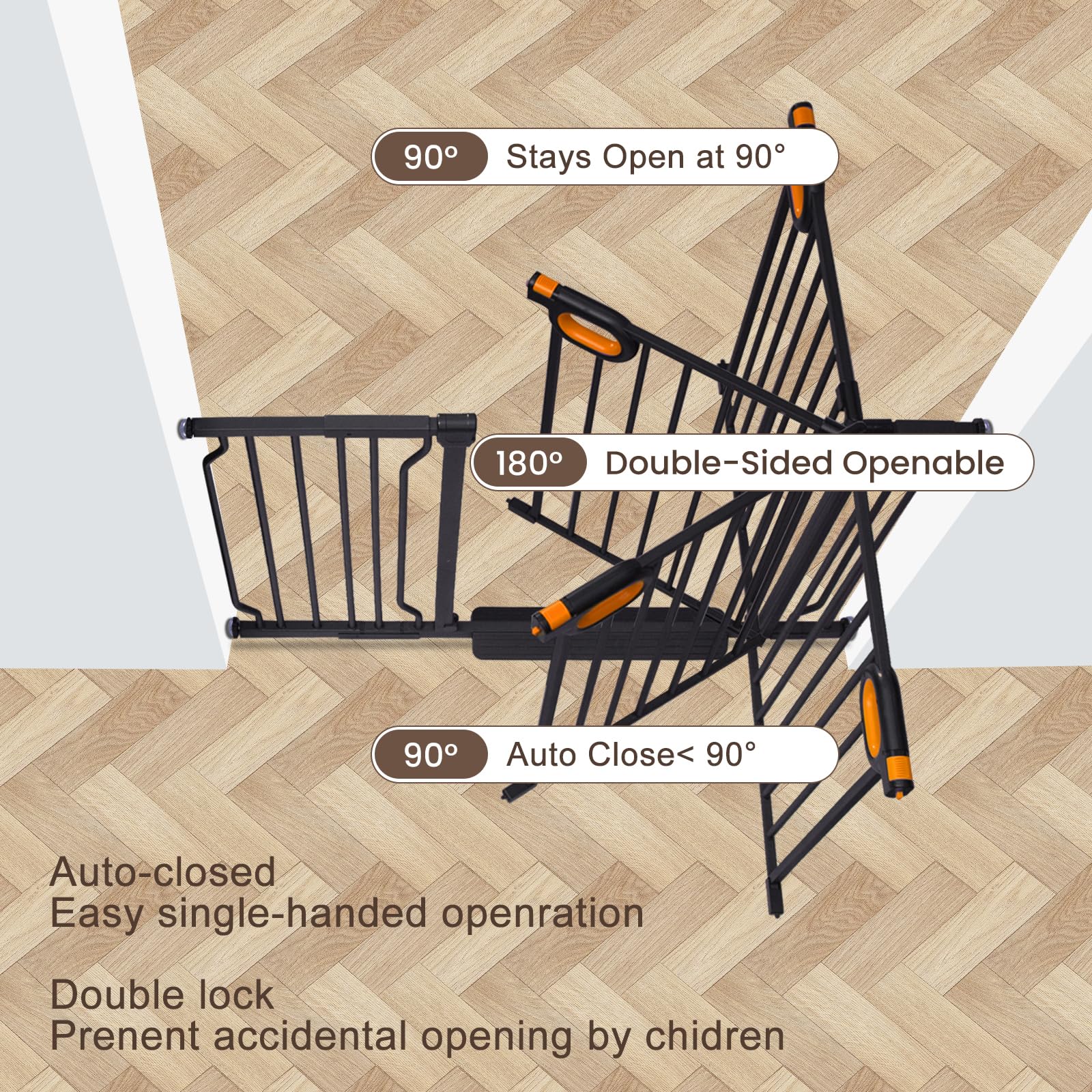 Hemroro easy installation with four pressure bolts, tool-free setup