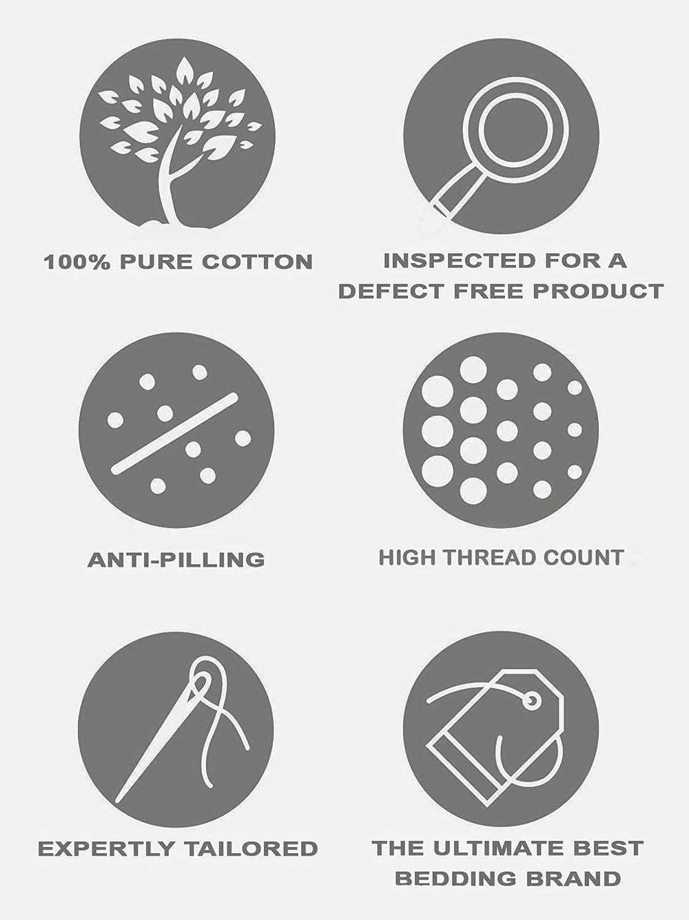 HEMUHOME 600-thread-count fabric delivers luxurious softness and durable wear.