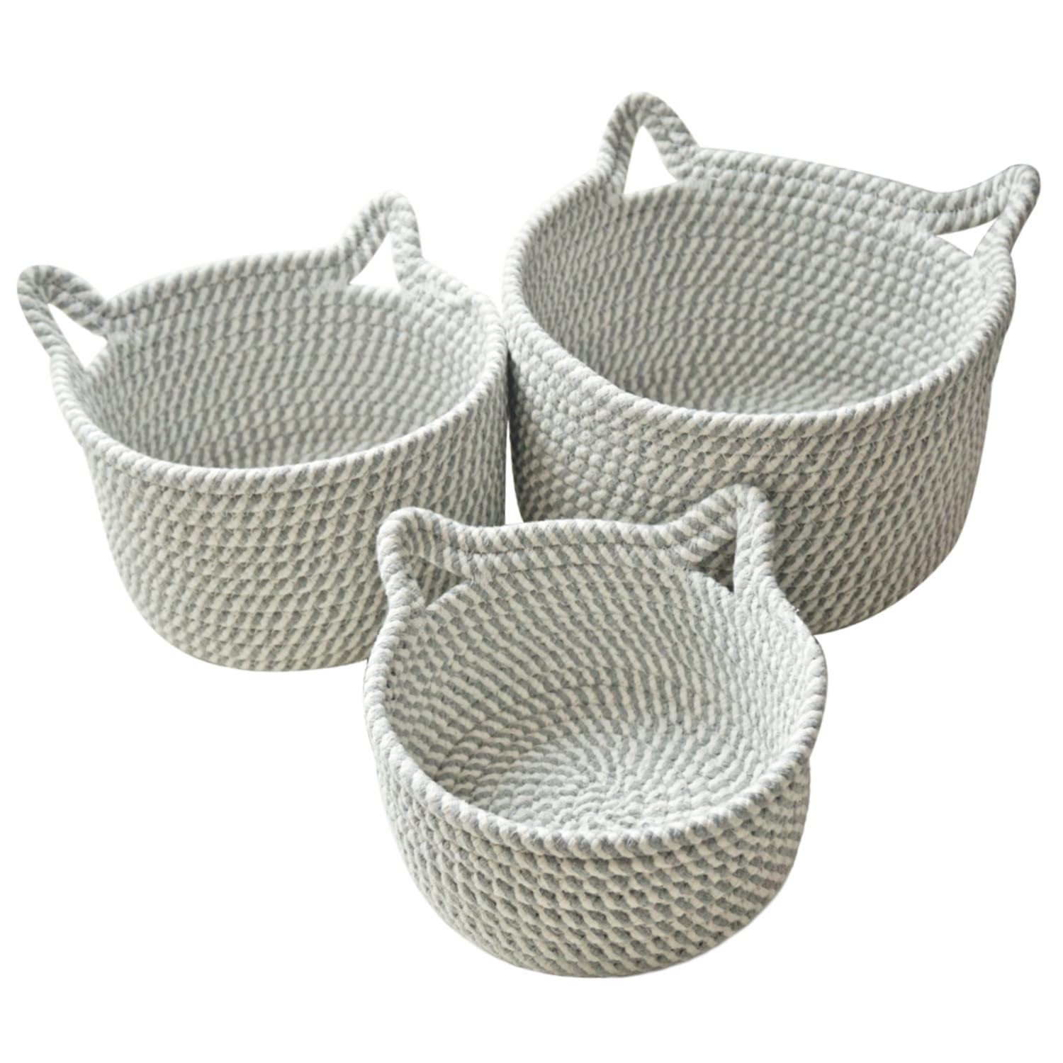 HENGYOU cat ears small basket ideal for nursery toy storage